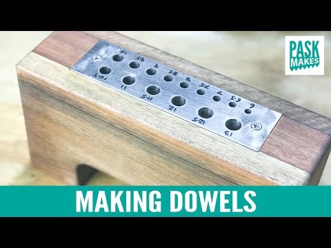 Making Dowels with a Homemade Dowel Plate