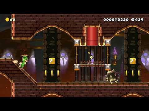 8-3 | Bowser Jr's Fiery Castle by ʍαяcᴜs 🍄 Super Mario Maker 2 #adn 😶 No Commentar