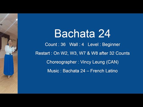 Bachata 24 Line Dance Teach & Demo