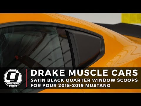 2015-2023 Ford Mustang Install: Drake Muscle Cars Quarter Window Scoops