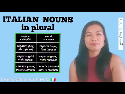 🇮🇹 Italian Nouns in Plural