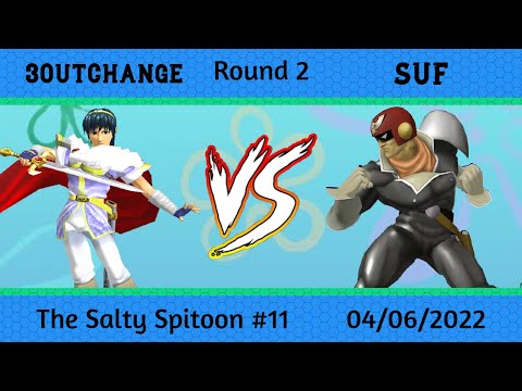 Salty Spitoon Melee #11 Round 2 - 3OutChange (marth) vs Suf (falcon)