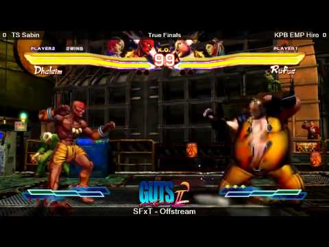 GUTS2 - SFxT GF  - TS Sabin (Alisa,Dhalsim) Vs.  KPB EMP Hiro (Chun-Li,Rufus)
