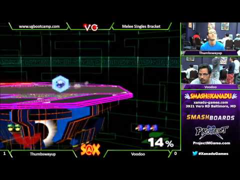S@X Weekly - Thumbswayup (Captain Falcon) Vs. Voodoo (Falco) SSBM - Super Smash Bros. Melee