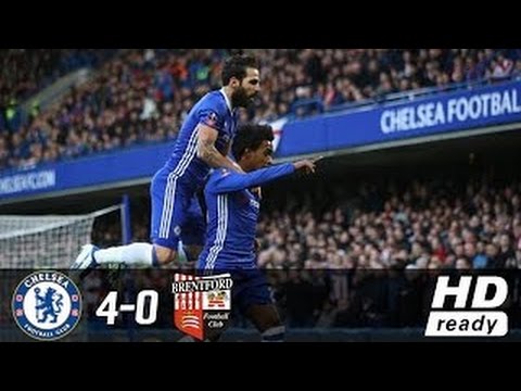 Chelsea vs Brentford 4-0 All Goals & Extended Highlights - FA Cup 28/1/2017 HD