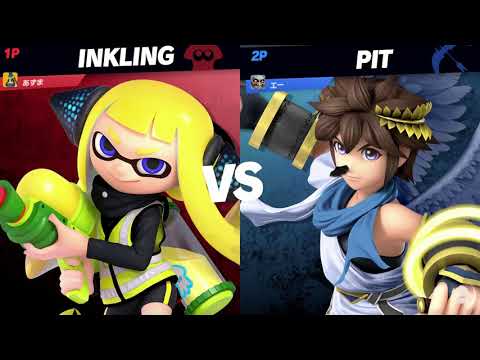 【スマブラSP】インクリングでオンライン対戦 (vsピット)
