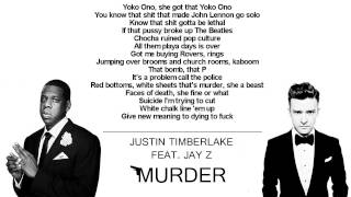 Justin Timberlake - Murder HQ (feat. Jay Z / With Lyrics)