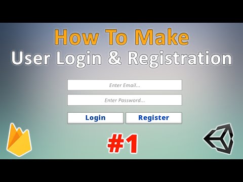 Firebase Authentication In Unity | User Login & Register | Tutorial #1