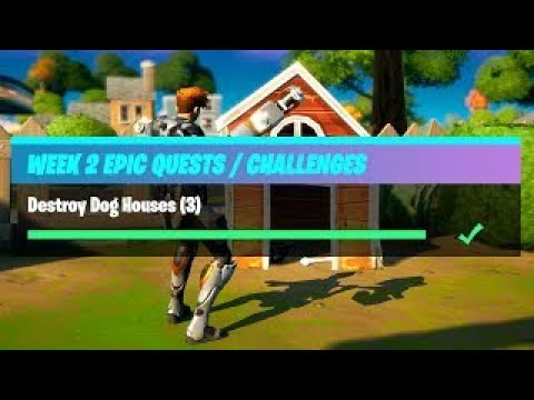 Fortnite - Epic Quest - Destroy Dog Houses