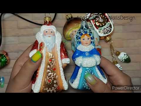 Ёлочные стеклянные игрушки Фабрика Ариель