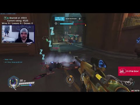 Overwatch Ana God mL7 Playing For The Ranked Top 10 Spot -Sick Positioning-