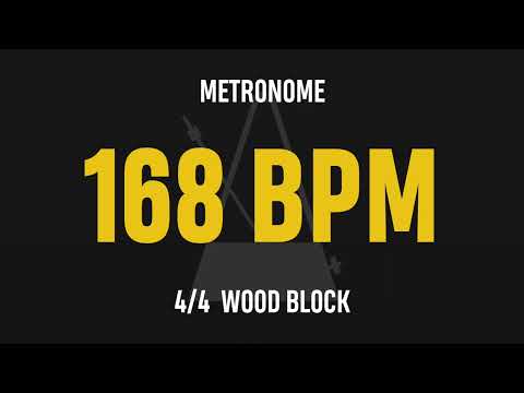 168 BPM 4/4 - Best Metronome (Sound : Wood block)