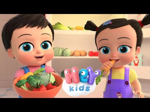 Grønnsaker - maten for helter | Grønnsakssang | HeyKids - Barnesanger på Norsk