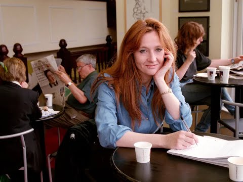J.K. Rowling writing...