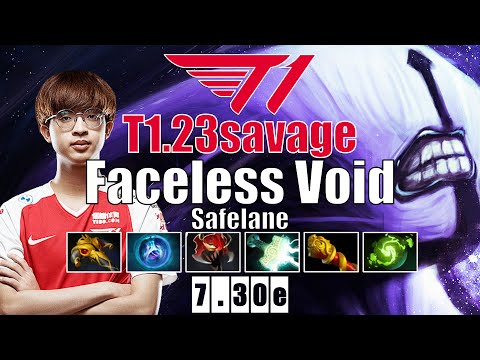 Faceless Void Safelane | T1.23savage | PERFECT CHRONO TO GAIN EZ MMR | 7.30e Gameplay Highlights