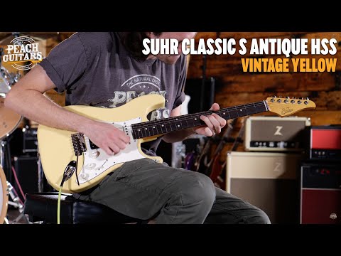 No Talking...Just Tones | Suhr Classic S Antique HSS Vintage Yellow Rosewood