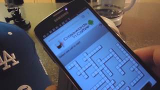 Crossword puzzle coffee mug