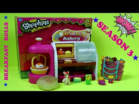 Shopkins Season 3 Blind Baskets * Shopkins Season 1* Shopkins Bakery Stand * Video