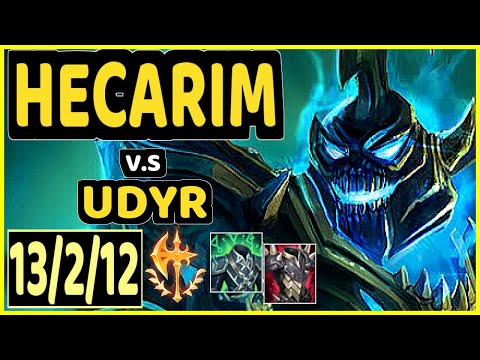HECARIM vs UDYR - 13/2/12 KDA JUNGLE GAMEPLAY - EUW Ranked DIAMOND