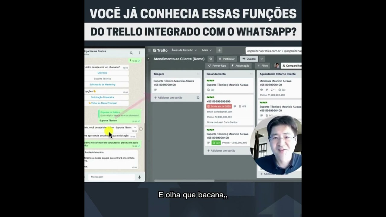 Trello Automação Integrado ao Whatsapp