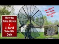 How to Disassemble and Remove a C Band Satellite Dish to Reuse for Free Satellite TV