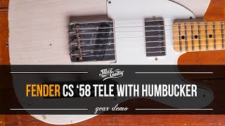 Video thumbnail for Fender Custom Shop '58 Telecaster Relic with humbucker! Demo! by Max Guitar B.V.