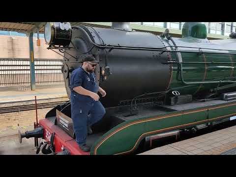 Checking the smokebox door for Nanny 3526 (2024-10-06) #steam #locomotive