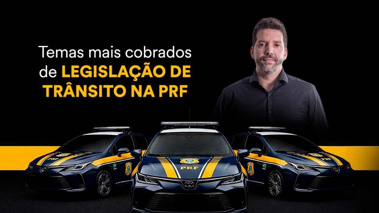 Temas mais cobrados de Legislação de Trânsito na PRF
