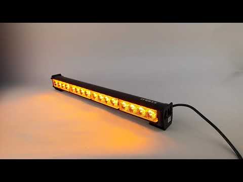 Проблесковая балка Samrai 28-4L slim, 45 см, 14 режимов, односторонняя, на магнитах