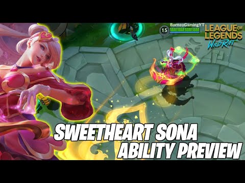 Wild Rift: Sweetheart Sona New Skin Spotlight & Ability Preview | League of Legends: Wild Rift