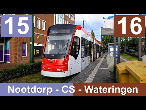 HTM lijn 15-16: Nootdorp - Centraal Station - Wateringen | HTM 5057 | 2025