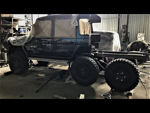 Self-made Mercedes Benz G-Class 6x6 Brabus, building a pickup G class.
