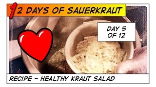 Cabbage Recipes Sauerkraut in Crock, Healthy Kraut Salad  5of12