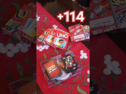 Uno NO MERCY +114 Stacking 3 Player Stockpile | #uno #cardgame #tabletopgaming