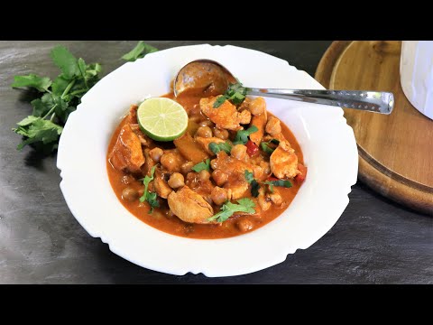 Chicken Chickpeas Coconut Curry
