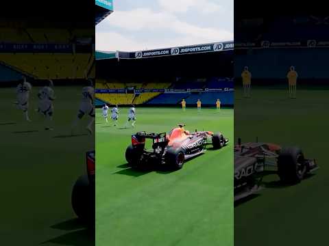 Football Players vs F1 Car