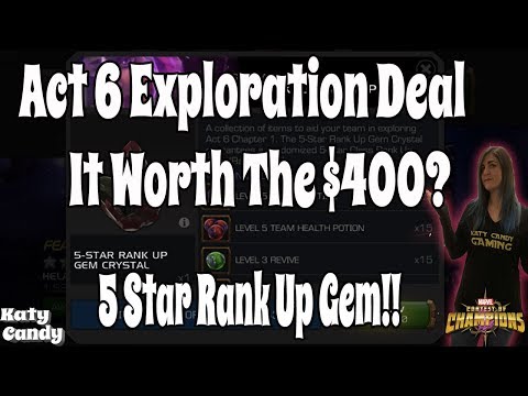 Act 6 Exploration Deal Worth $400? | Five Star Rank Up Gem | Marvel Contest of Champions
