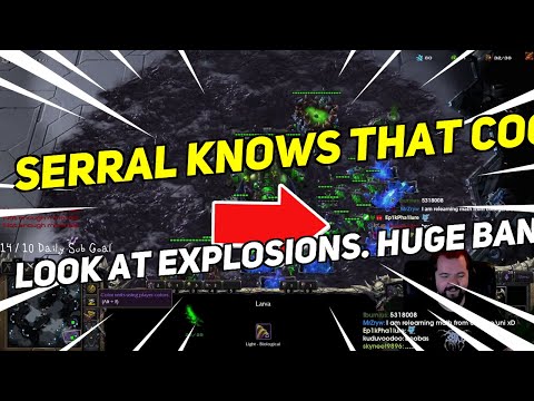 SERRAL KNOWS THAT COOL GUYS DON'T LOOK AT EXPLOSIONS. HUGE BANE MINE HIT | Daily StarCraft