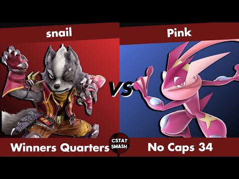 NO CAPS #34 - snail (Wolf) vs Pink (Greninja) Top 16 Super Smash Bros Ultimate