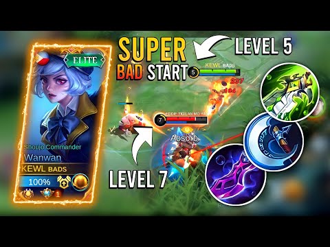 Sometimes A Bad Start Doesn't Mean A Bad Game! - Wanwan Insane Comeback + Super Build! - MLBB