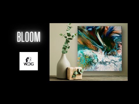 Bloom Technique using ColourArte Pigments | Acrylic Pouring | Shelee Art 62
