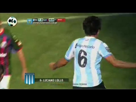 Gol Luciano Lollo - Racing Club 1 Vs San Lorenzo 0 - Primera División 2014