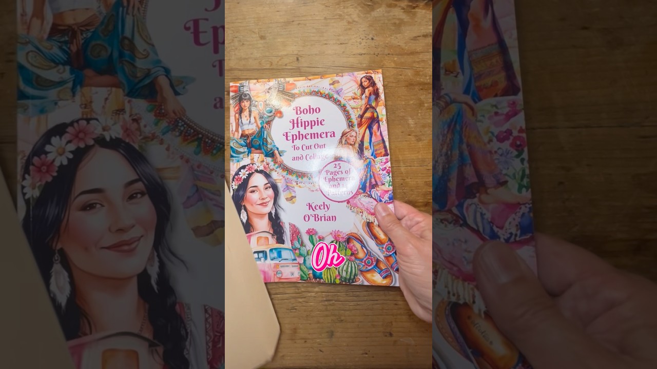 Unboxing my brand new cut and collage book… so thrilled, perfect for ATCs #ephemera ephemera