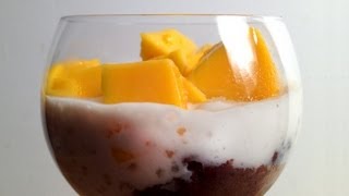 Coconut, Mango, Red Bean Tapioca Supreme 椰汁芒果紅豆西米冰