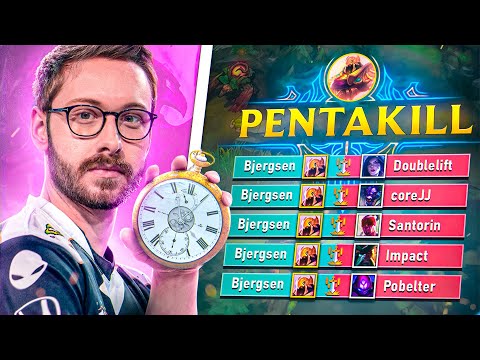 Bjergsen DESTROYING Liquid for 5 Minutes Straight.. 😪