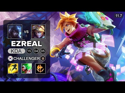 Deft Ezreal ADC vs Aphelios - KR Challenger Patch 11.7