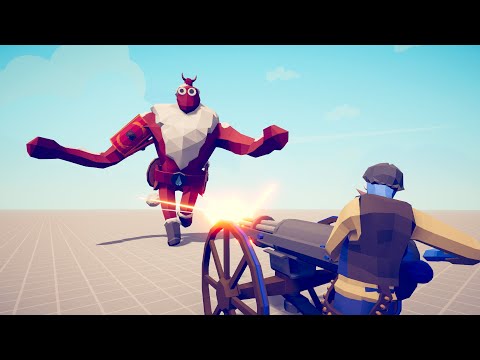 MACHINE GUN vs EVERY UNIT | TABS Unit Creator | Totally Accurate Battle Simulator TABS