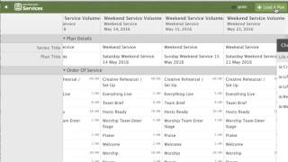 Planning Centre Online Matrix - View Rosters for an entire month