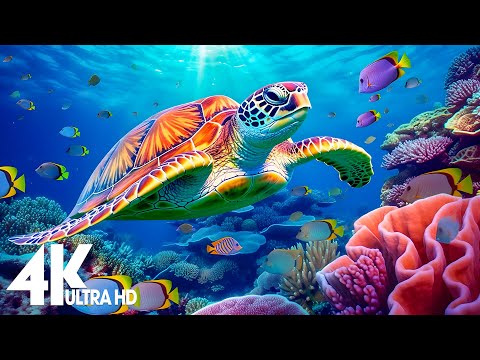 11 HRS of 4K Turtle Paradise - Undersea Nature Relaxation Film + Piano Relaxing Music