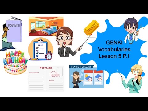 Common vocabularies Genki 1 lesson 5 P.1